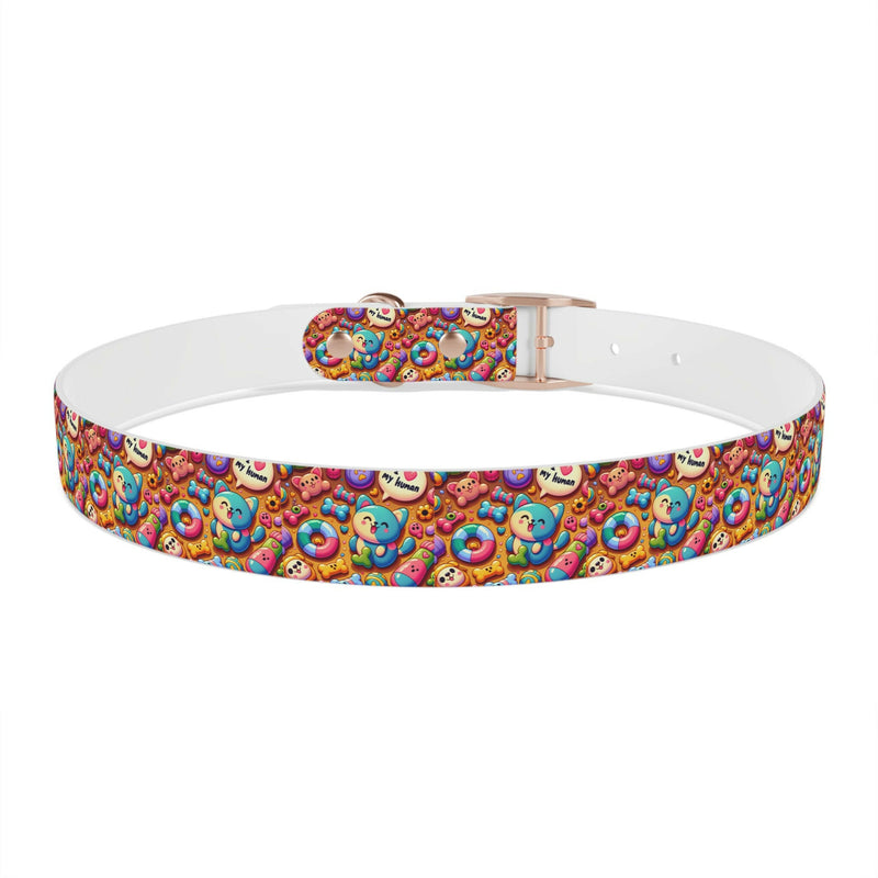 Colorful Dog Collar with Fun Emoji Designs, Adjustable Pet Accessory, Dog Leash, Gift for Dog Lovers, Cute Pet Supplies
