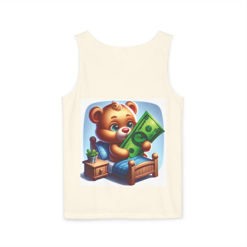 Progress Over Perfection Tank Top, Unisex Inspirational Top, Cute Bear Graphic Tank, Motivational Gift, Casual Summer Wear