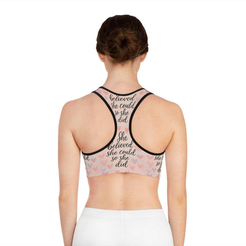Adjustable sports bra providing optimal support and comfort for athletic activities