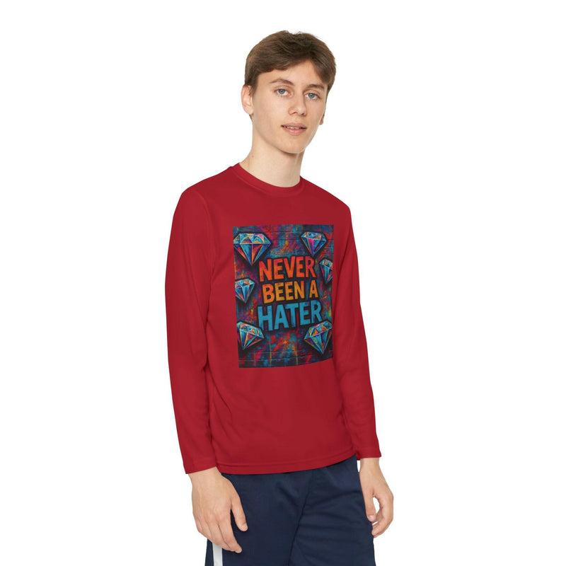 Youth Long Sleeve Tee, Trendy Graphic Shirt, Gift for Teens, Cool Statement Apparel, Casual Wear, Everyday Fun