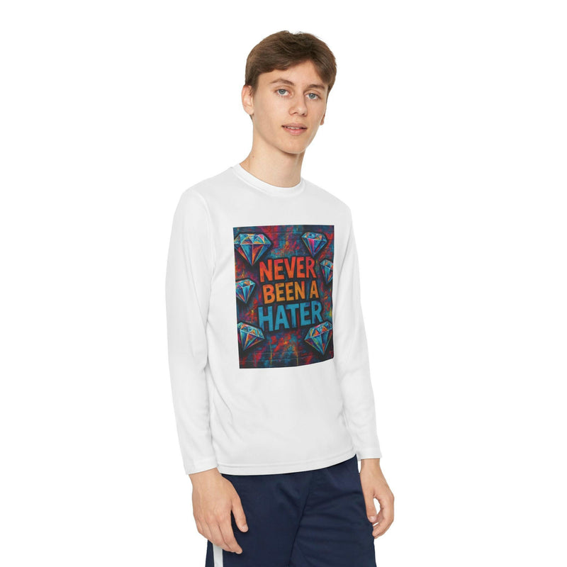 Youth Long Sleeve Tee, Trendy Graphic Shirt, Gift for Teens, Cool Statement Apparel, Casual Wear, Everyday Fun