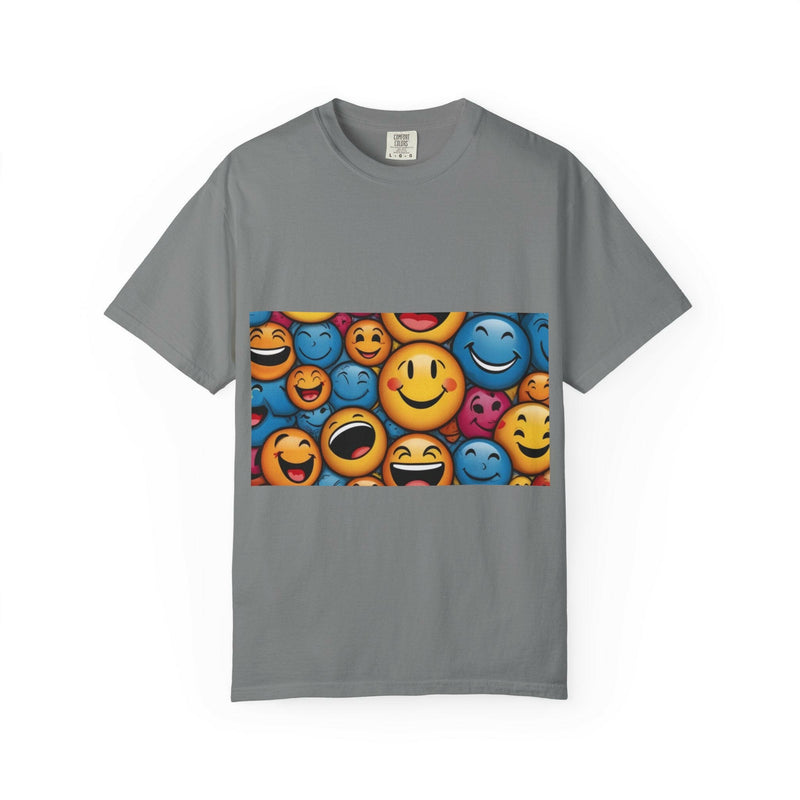 Colorful Emoji T-Shirt, Fun Graphic Tee, Gift for Friends, Summer Vibes, Casual Wear, Happy Shirt, Festival Apparel