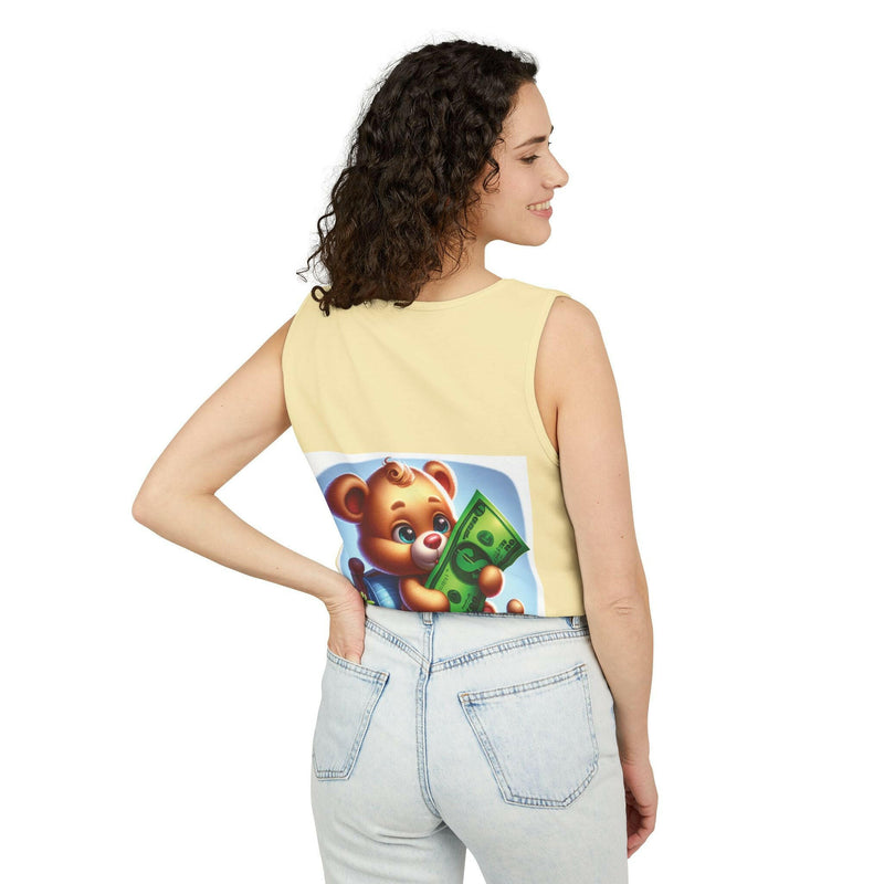 Progress Over Perfection Tank Top, Unisex Inspirational Top, Cute Bear Graphic Tank, Motivational Gift, Casual Summer Wear