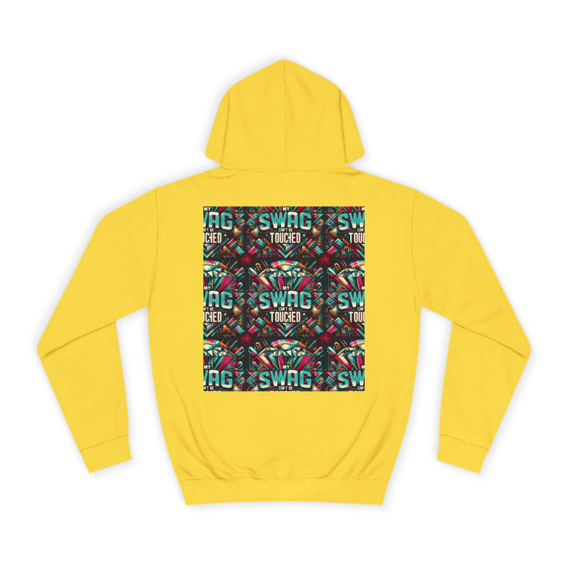 My Swag Touched Unisex College Hoodie, Stylish Sweatshirt, Trendy Apparel, Gift for Students, Casual Wear for College, Cozy Hooded Jacket