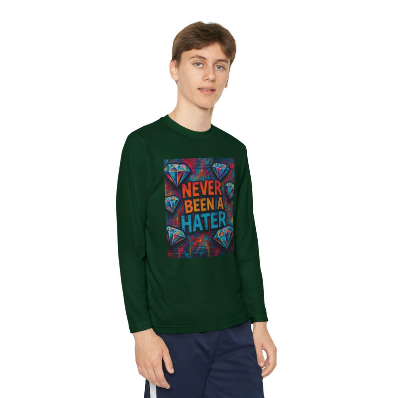 Youth Long Sleeve Tee, Trendy Graphic Shirt, Gift for Teens, Cool Statement Apparel, Casual Wear, Everyday Fun