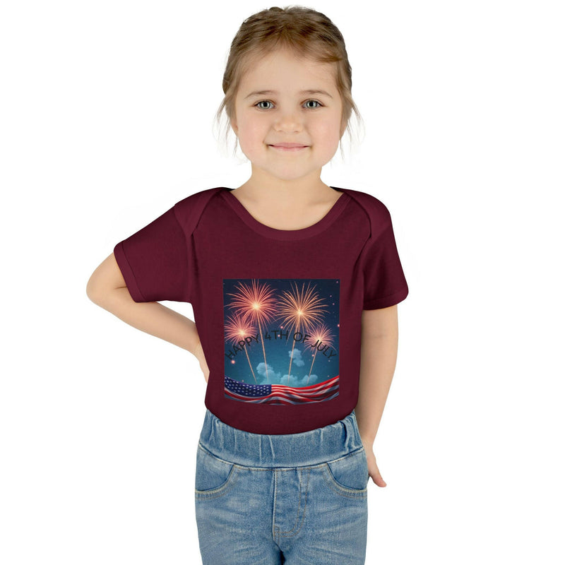 Independence Day Baby Bodysuit, Fireworks Infant Onesie, 4th of July Outfit, Baby Shower Gift, Summer Celebration Apparel