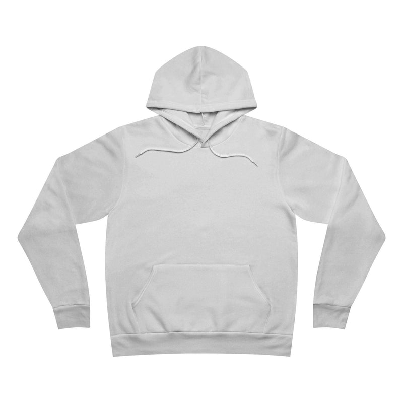 White unisex cozy teddy bear money hoodie with adjustable hood and kangaroo pocket