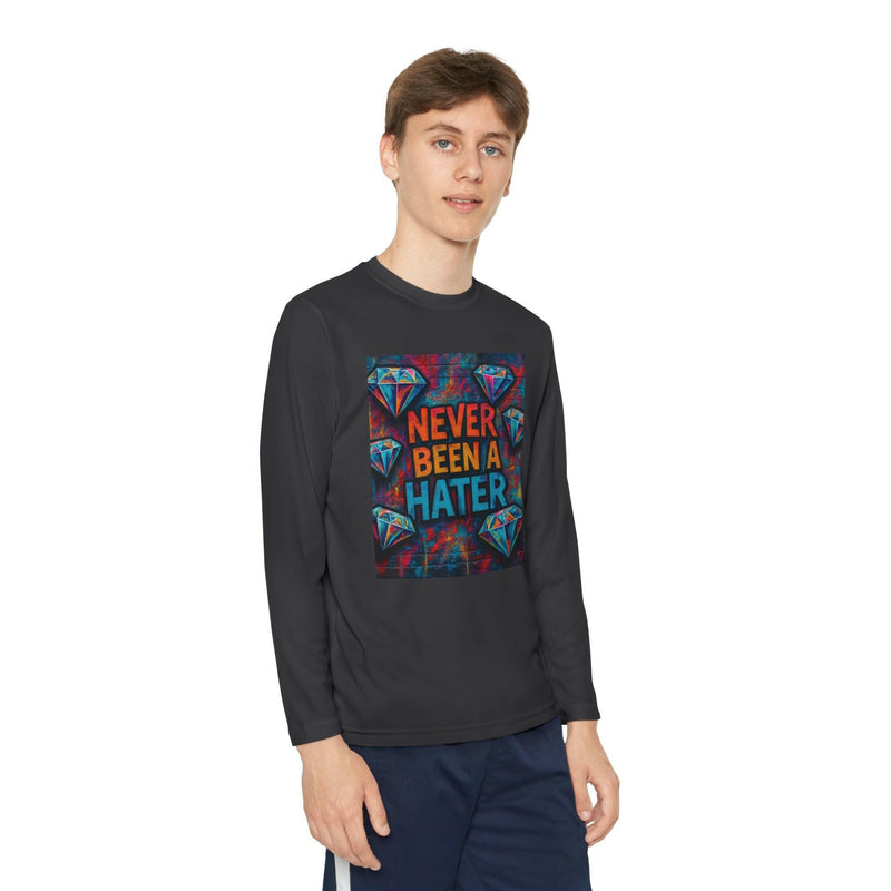 Youth Long Sleeve Tee, Trendy Graphic Shirt, Gift for Teens, Cool Statement Apparel, Casual Wear, Everyday Fun