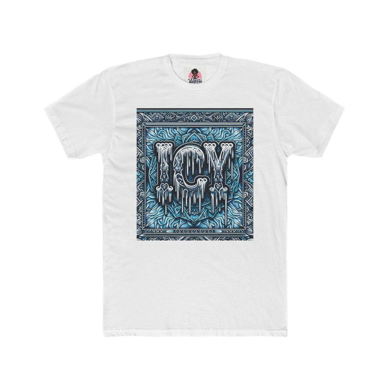 Icy Vibes Unisex Cotton Crew Tee | Cool Graphic T-Shirt, Streetwear Fashion, Gift for Her/Him, Casual Outfit, Ice-Themed Apparel
