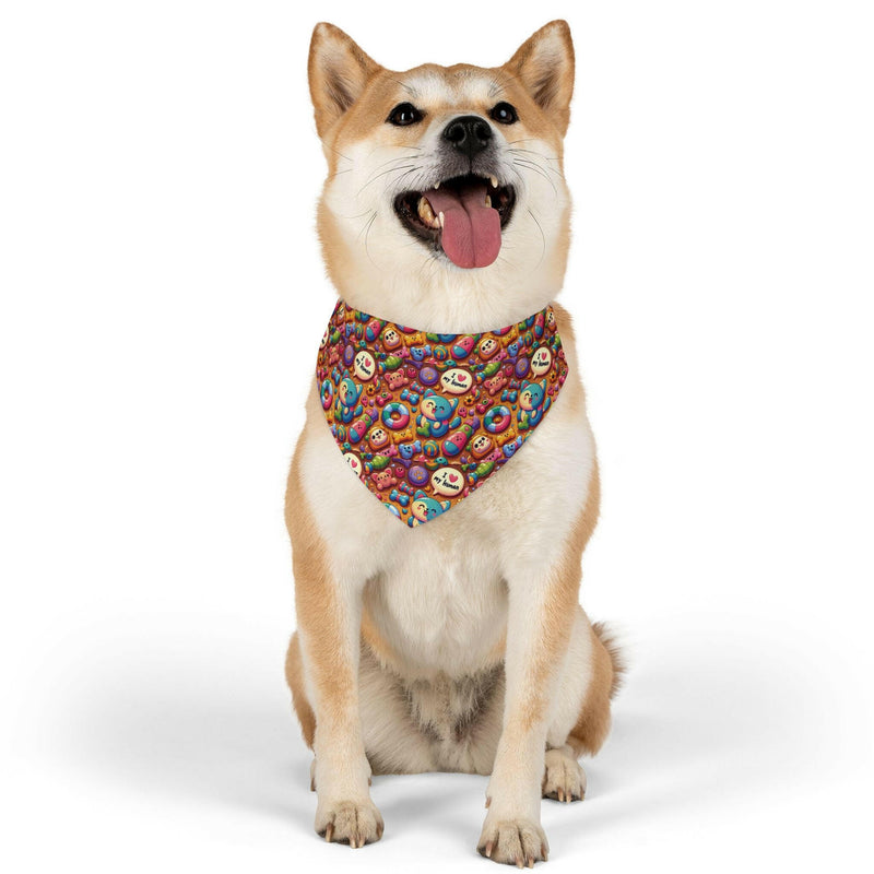 Vibrant and colorful bandana showcasing intricate patterns for stylish fashion accessory purposes