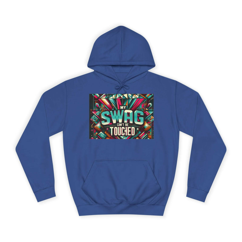 My Swag Touched Unisex College Hoodie, Stylish Sweatshirt, Trendy Apparel, Gift for Students, Casual Wear for College, Cozy Hooded Jacket