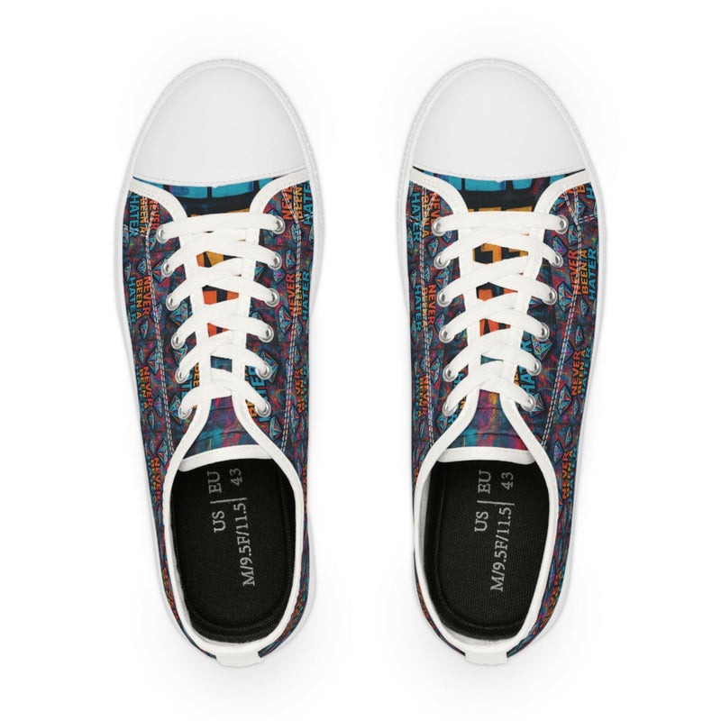 Low top graphic sneakers showcasing modern design and vibrant patterns for casual footwear enthusiasts