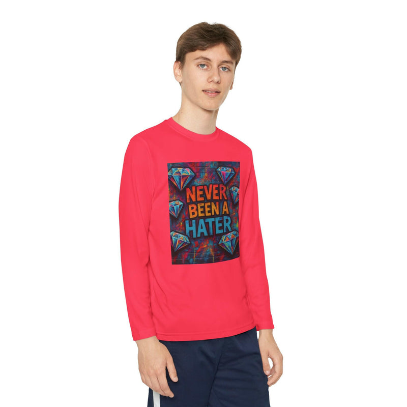 Youth Long Sleeve Tee, Trendy Graphic Shirt, Gift for Teens, Cool Statement Apparel, Casual Wear, Everyday Fun