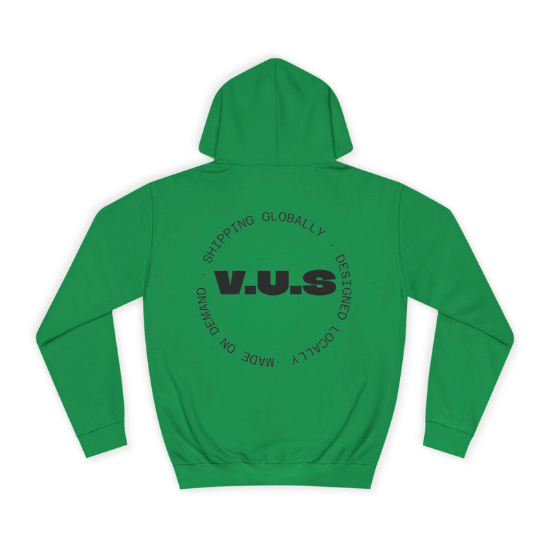 Unisex Heart Vibe College Hoodie, Casual Fashion Hoodie, Cute Gift for Students, Cozy College Wear, Trendy Streetwear