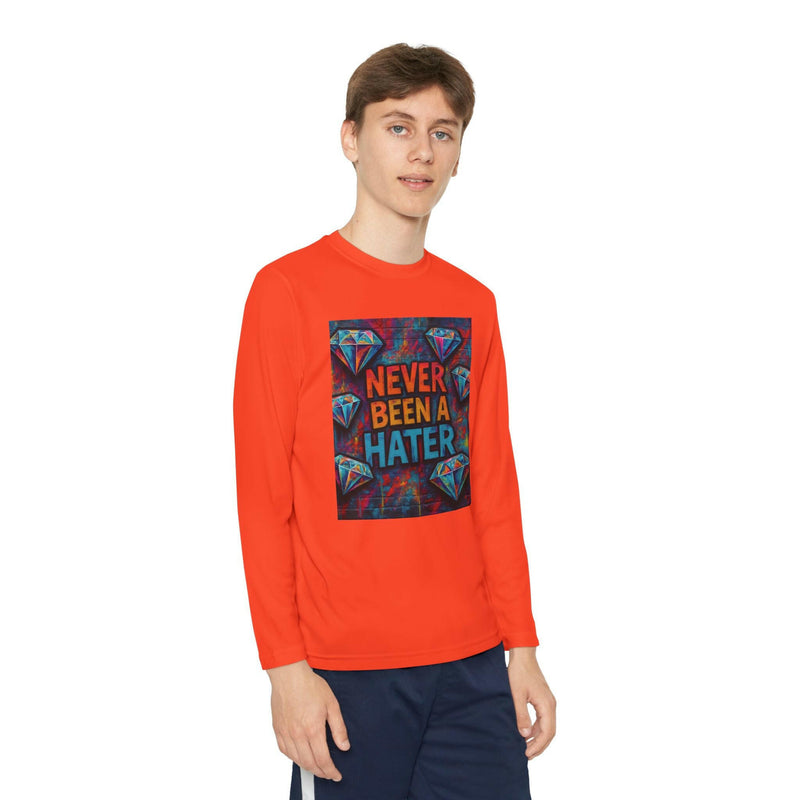 Youth Long Sleeve Tee, Trendy Graphic Shirt, Gift for Teens, Cool Statement Apparel, Casual Wear, Everyday Fun
