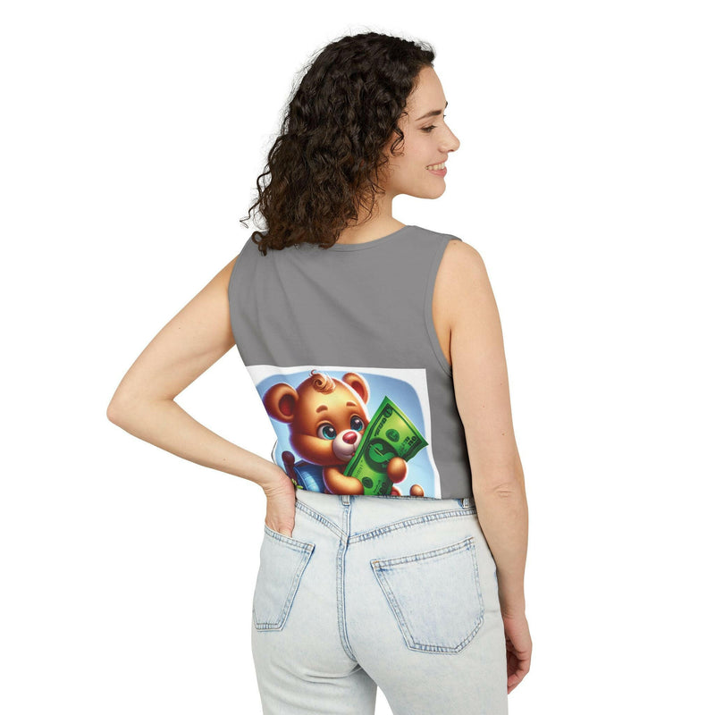 Progress Over Perfection Tank Top, Unisex Inspirational Top, Cute Bear Graphic Tank, Motivational Gift, Casual Summer Wear