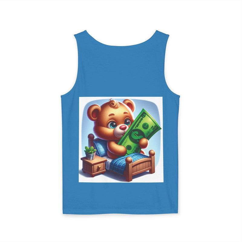 Progress Over Perfection Tank Top, Unisex Inspirational Top, Cute Bear Graphic Tank, Motivational Gift, Casual Summer Wear