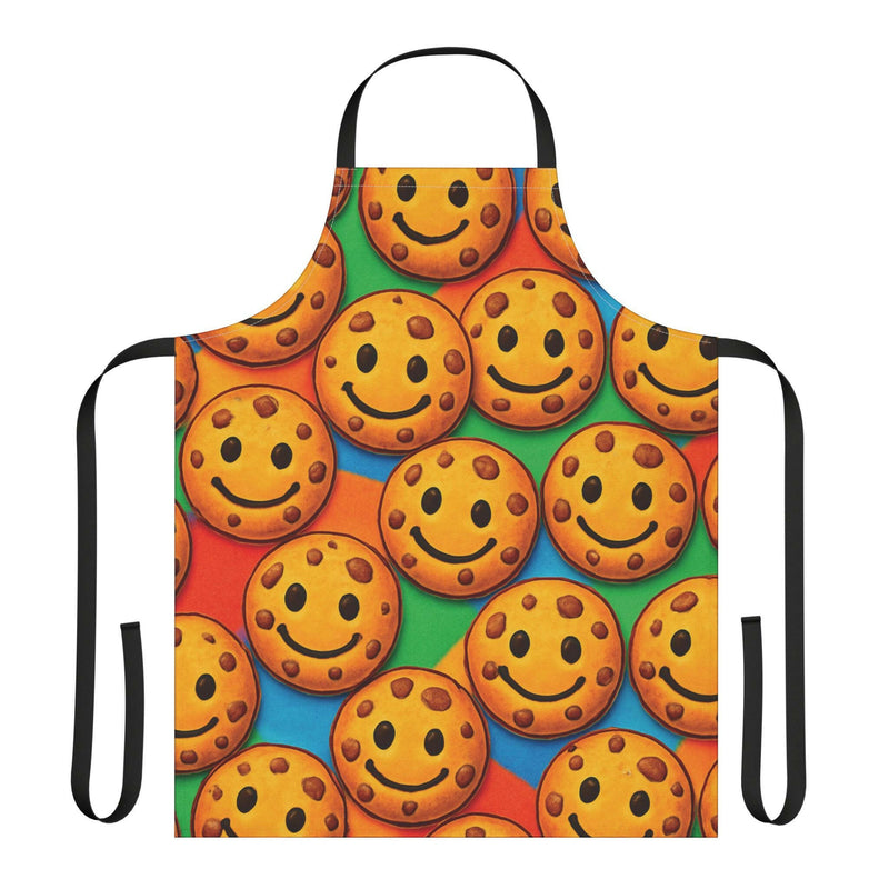 Colorful Cookie Smiley Apron, Fun Kitchen Gift, Baking Apron, Chef's Apron, Kids Cooking, Party Favor, Holiday Kitchen Decor