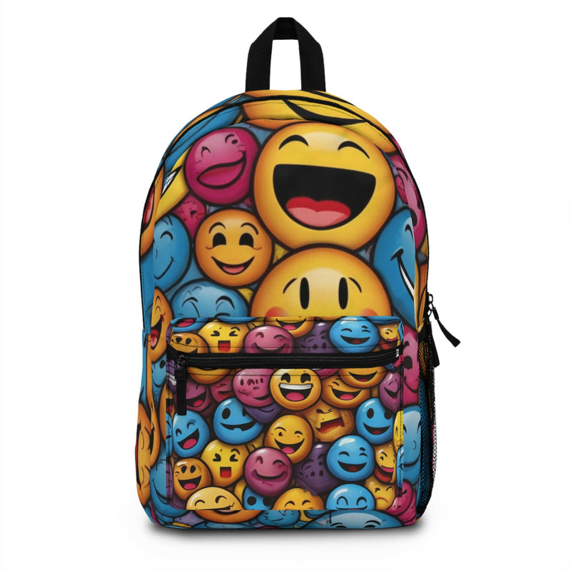 Colorful Emoji Backpack | Fun School Bag for Kids, Trendy Travel Backpack, Gift for Birthdays, Express Your Joy