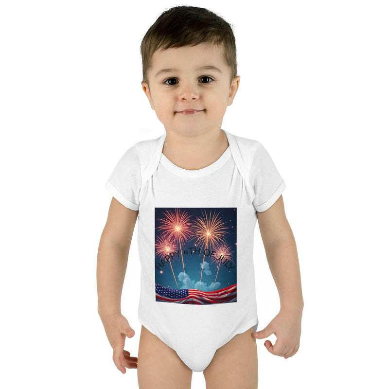 Independence Day Baby Bodysuit, Fireworks Infant Onesie, 4th of July Outfit, Baby Shower Gift, Summer Celebration Apparel