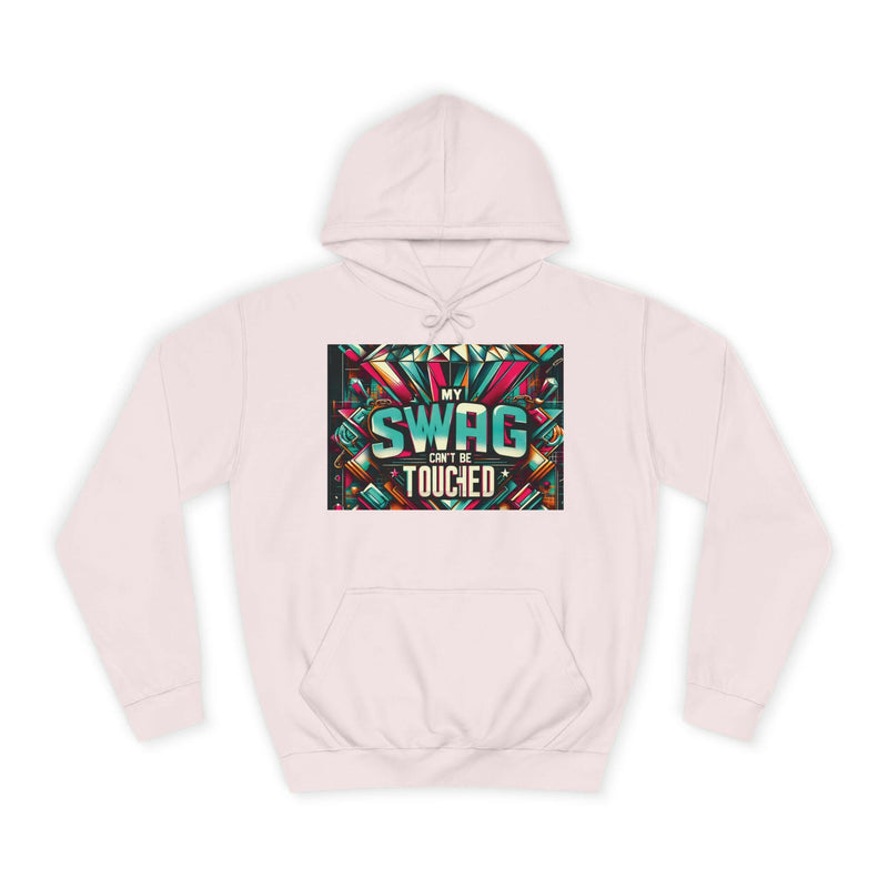 My Swag Touched Unisex College Hoodie, Stylish Sweatshirt, Trendy Apparel, Gift for Students, Casual Wear for College, Cozy Hooded Jacket