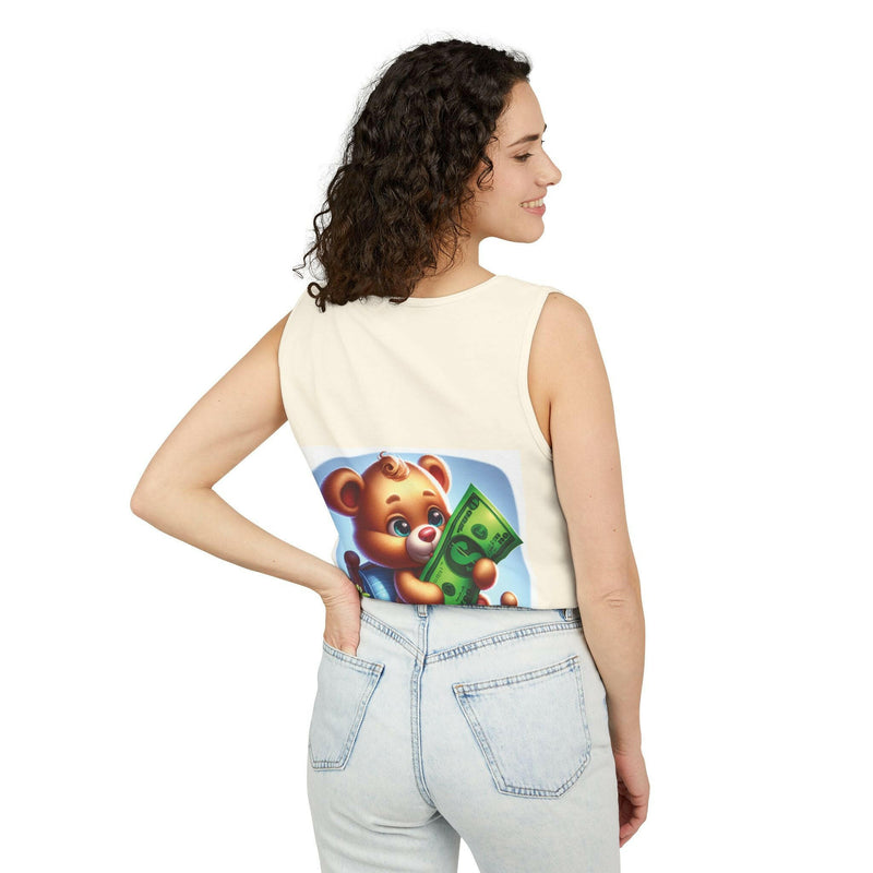 Progress Over Perfection Tank Top, Unisex Inspirational Top, Cute Bear Graphic Tank, Motivational Gift, Casual Summer Wear