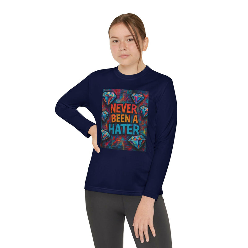 Youth Long Sleeve Tee, Trendy Graphic Shirt, Gift for Teens, Cool Statement Apparel, Casual Wear, Everyday Fun