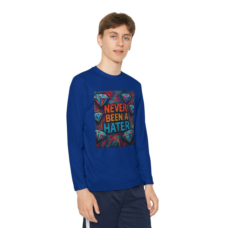 Youth Long Sleeve Tee, Trendy Graphic Shirt, Gift for Teens, Cool Statement Apparel, Casual Wear, Everyday Fun