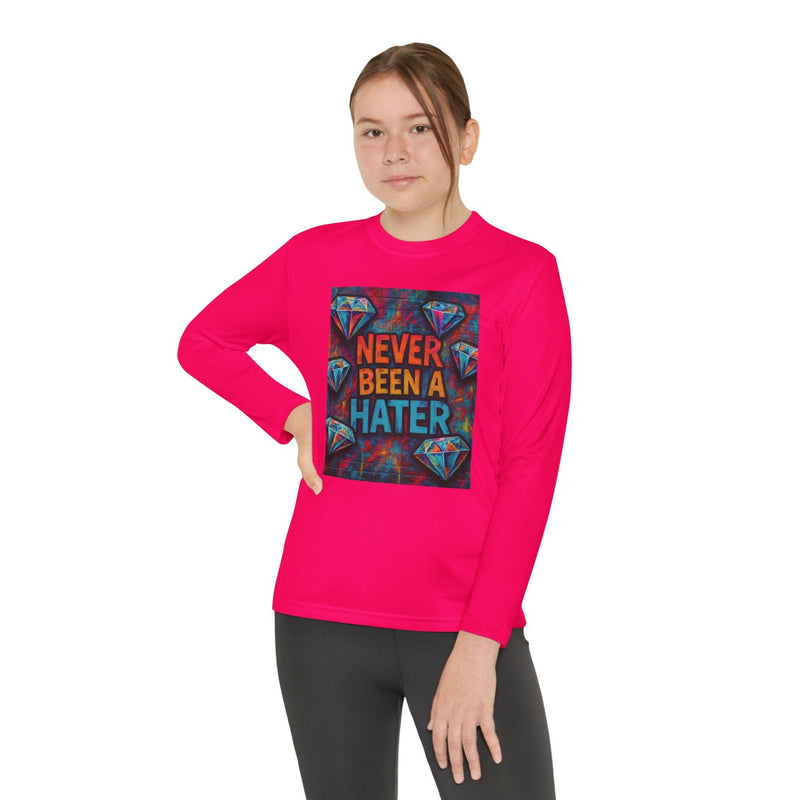 Youth Long Sleeve Tee, Trendy Graphic Shirt, Gift for Teens, Cool Statement Apparel, Casual Wear, Everyday Fun