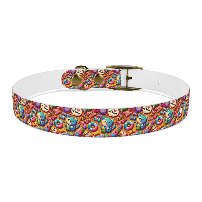 Colorful Dog Collar with Fun Emoji Designs, Adjustable Pet Accessory, Dog Leash, Gift for Dog Lovers, Cute Pet Supplies