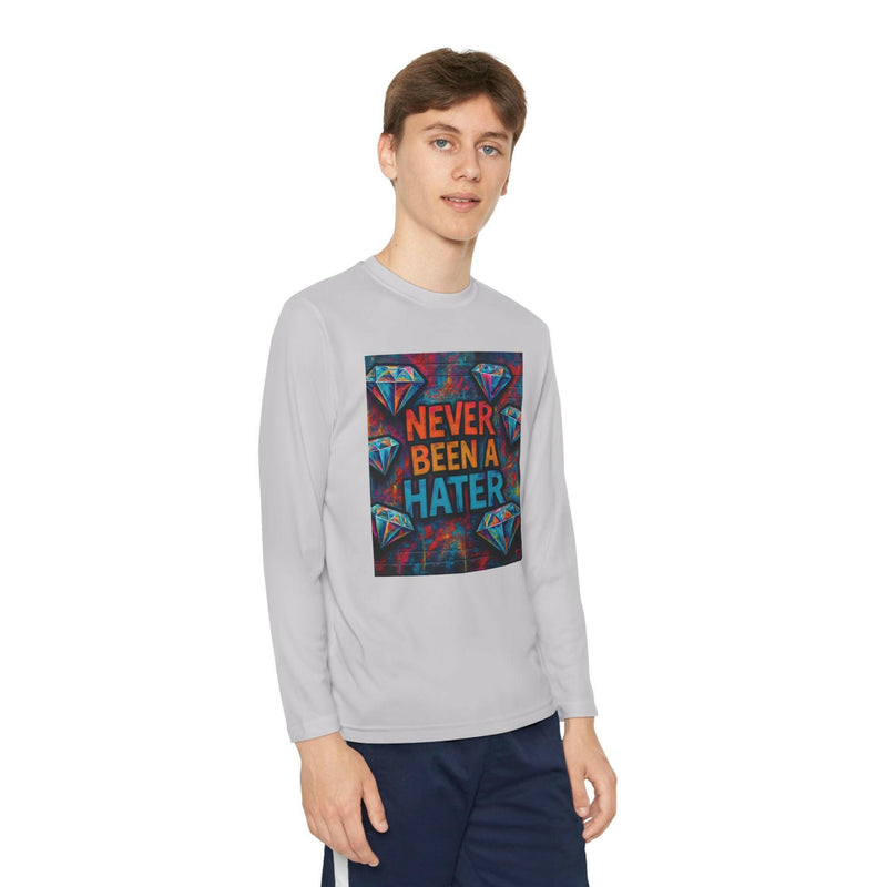 Youth Long Sleeve Tee, Trendy Graphic Shirt, Gift for Teens, Cool Statement Apparel, Casual Wear, Everyday Fun