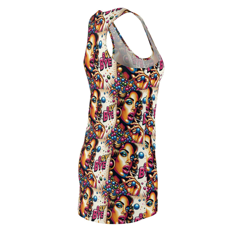 Vibrant Women's AOP Racerback Dress - Perfect for Summer Parties, Dances, Festivals, and Beach Days, Statement Piece, Colorful Fashion