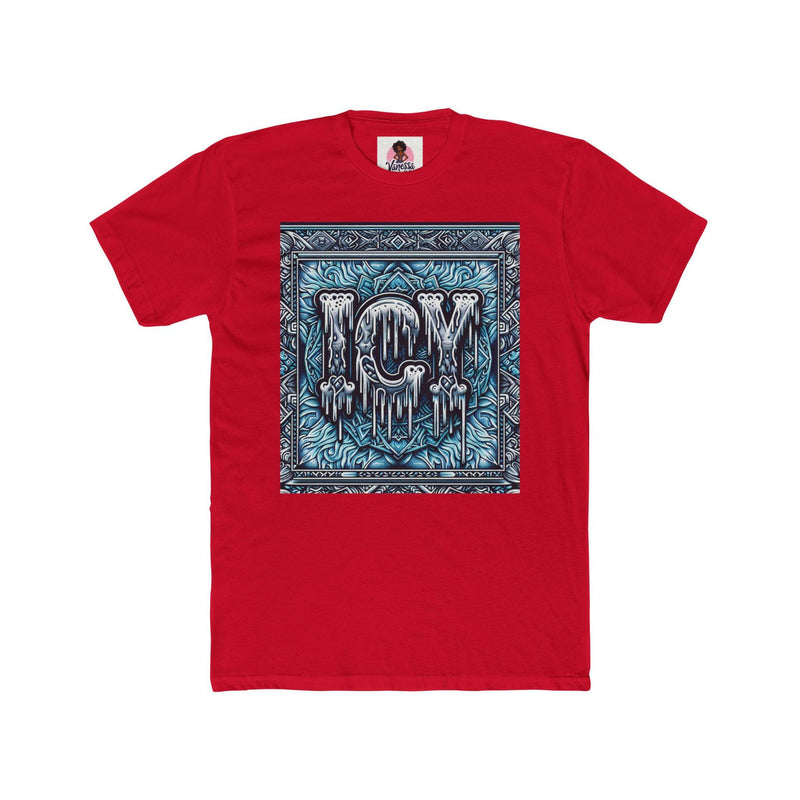 Icy Vibes Unisex Cotton Crew Tee | Cool Graphic T-Shirt, Streetwear Fashion, Gift for Her/Him, Casual Outfit, Ice-Themed Apparel