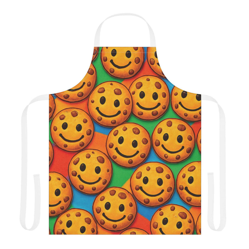 Colorful Cookie Smiley Apron, Fun Kitchen Gift, Baking Apron, Chef's Apron, Kids Cooking, Party Favor, Holiday Kitchen Decor