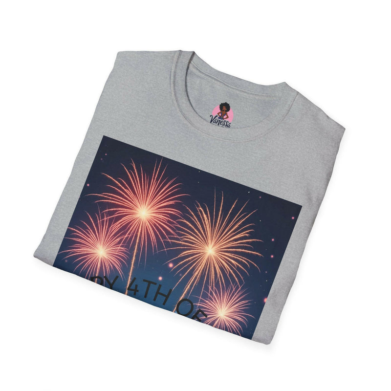 4th of July Fireworks T-Shirt, Unisex Summer Tee, Patriotic Shirt, Independence Day Celebration Wear, Holiday Gift Idea