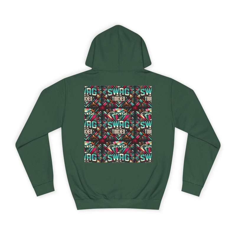My Swag Touched Unisex College Hoodie, Stylish Sweatshirt, Trendy Apparel, Gift for Students, Casual Wear for College, Cozy Hooded Jacket