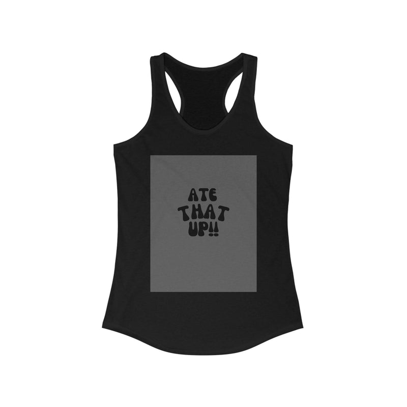 Stylish racerback tank top made from breathable fabric, perfect for casual wear and active lifestyles