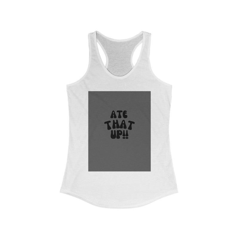 Stylish racerback tank top made from breathable fabric, perfect for casual wear and active lifestyles