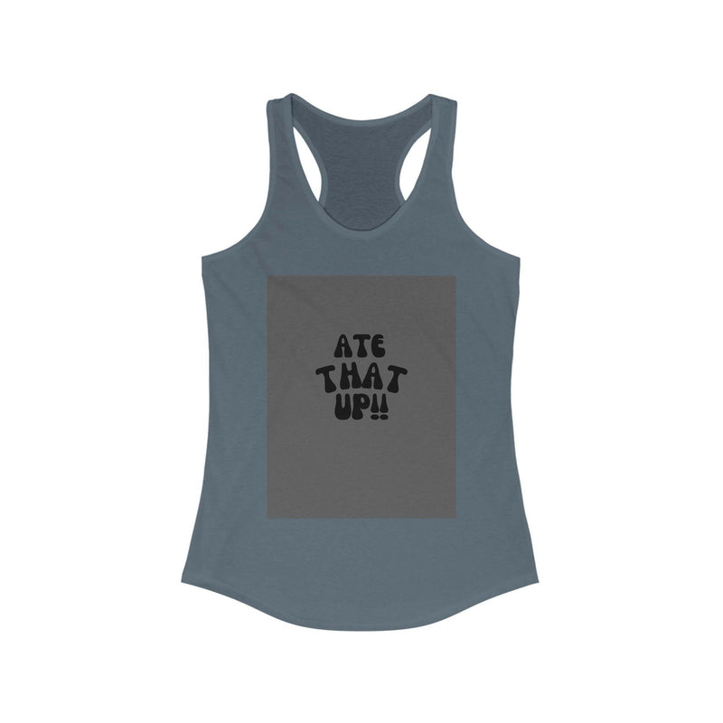 Stylish racerback tank top made from breathable fabric, perfect for casual wear and active lifestyles