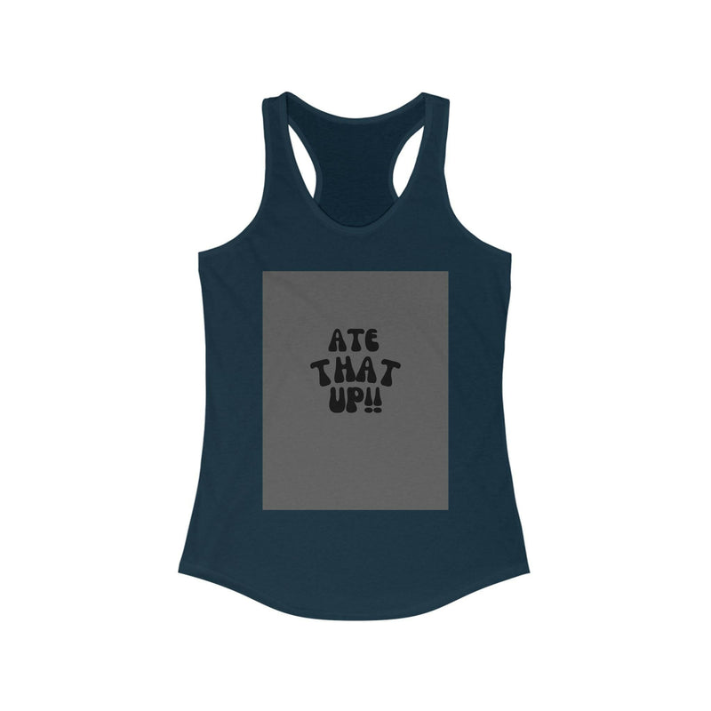 Stylish racerback tank top made from breathable fabric, perfect for casual wear and active lifestyles