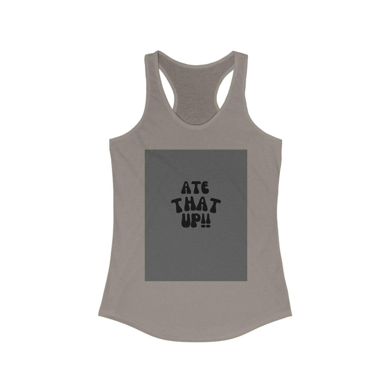 Stylish racerback tank top made from breathable fabric, perfect for casual wear and active lifestyles