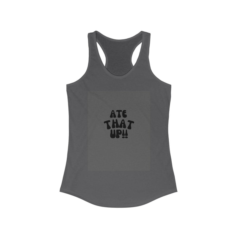 Stylish racerback tank top made from breathable fabric, perfect for casual wear and active lifestyles