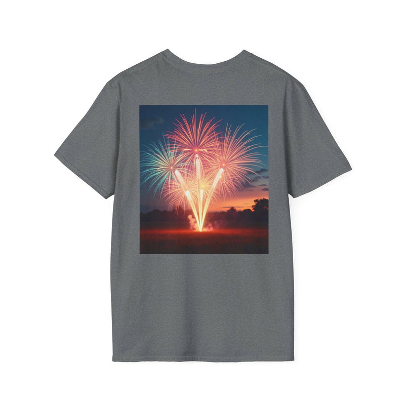 4th of July Fireworks T-Shirt, Unisex Summer Tee, Patriotic Shirt, Independence Day Celebration Wear, Holiday Gift Idea