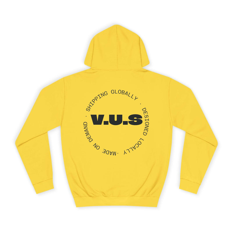 Unisex Heart Vibe College Hoodie, Casual Fashion Hoodie, Cute Gift for Students, Cozy College Wear, Trendy Streetwear