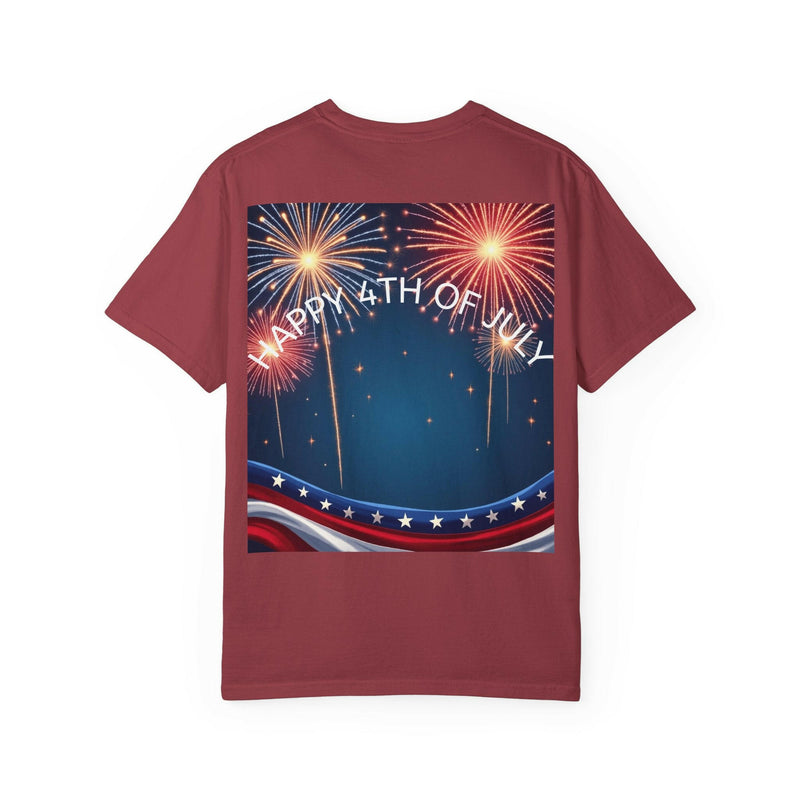 Patriotic 4th of July T-Shirt | Unisex Graphic Tee for Independence Day Celebrations, Fireworks Shirt, Summer BBQ Wear, USA Pride Apparel