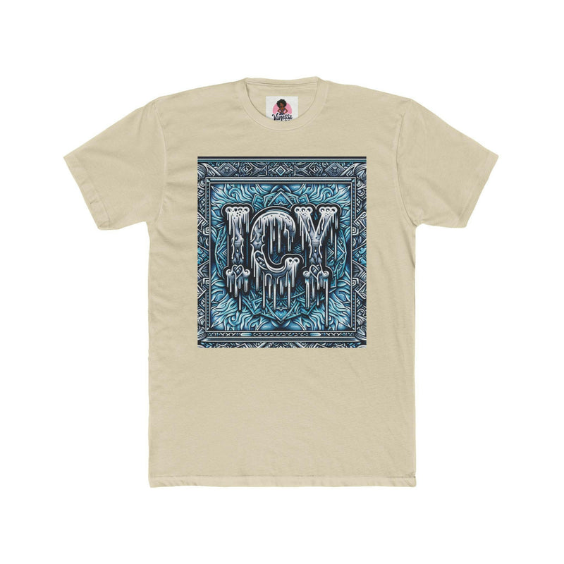 Icy Vibes Unisex Cotton Crew Tee | Cool Graphic T-Shirt, Streetwear Fashion, Gift for Her/Him, Casual Outfit, Ice-Themed Apparel
