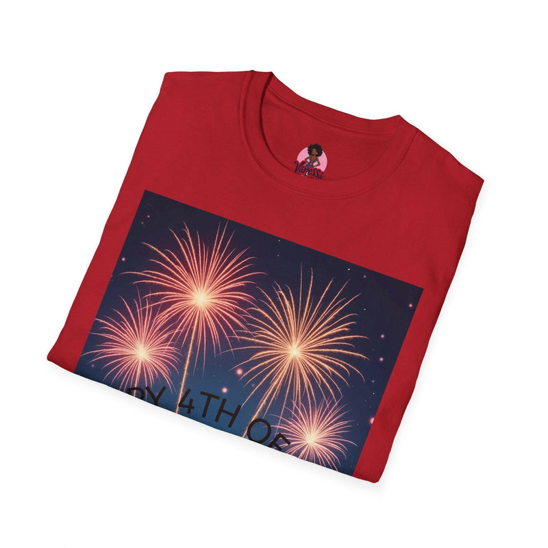 4th of July Fireworks T-Shirt, Unisex Summer Tee, Patriotic Shirt, Independence Day Celebration Wear, Holiday Gift Idea