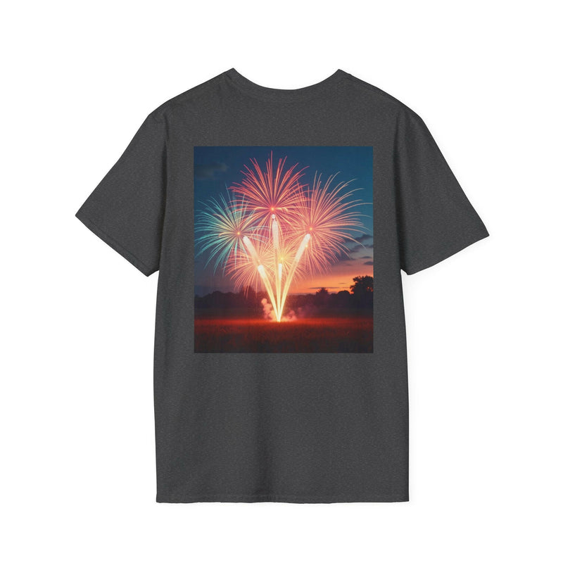 4th of July Fireworks T-Shirt, Unisex Summer Tee, Patriotic Shirt, Independence Day Celebration Wear, Holiday Gift Idea