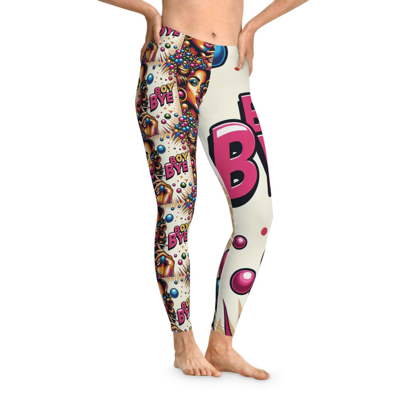 Vibrant leggings designed for comfort and style, perfect for active and casual wear