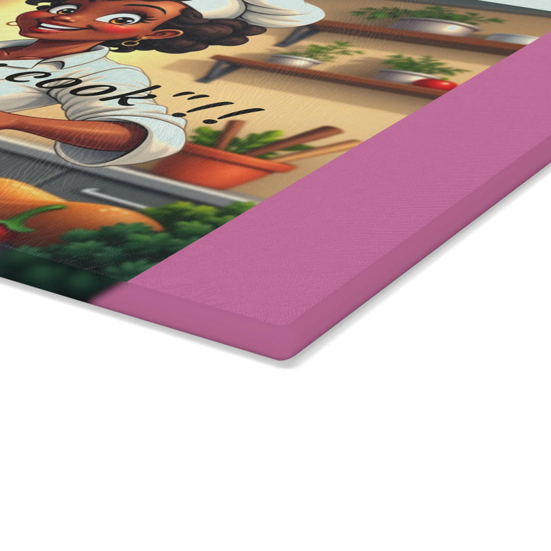 Elegant glass cutting board featuring a sleek design, perfect for modern kitchen decor and efficient food preparation.